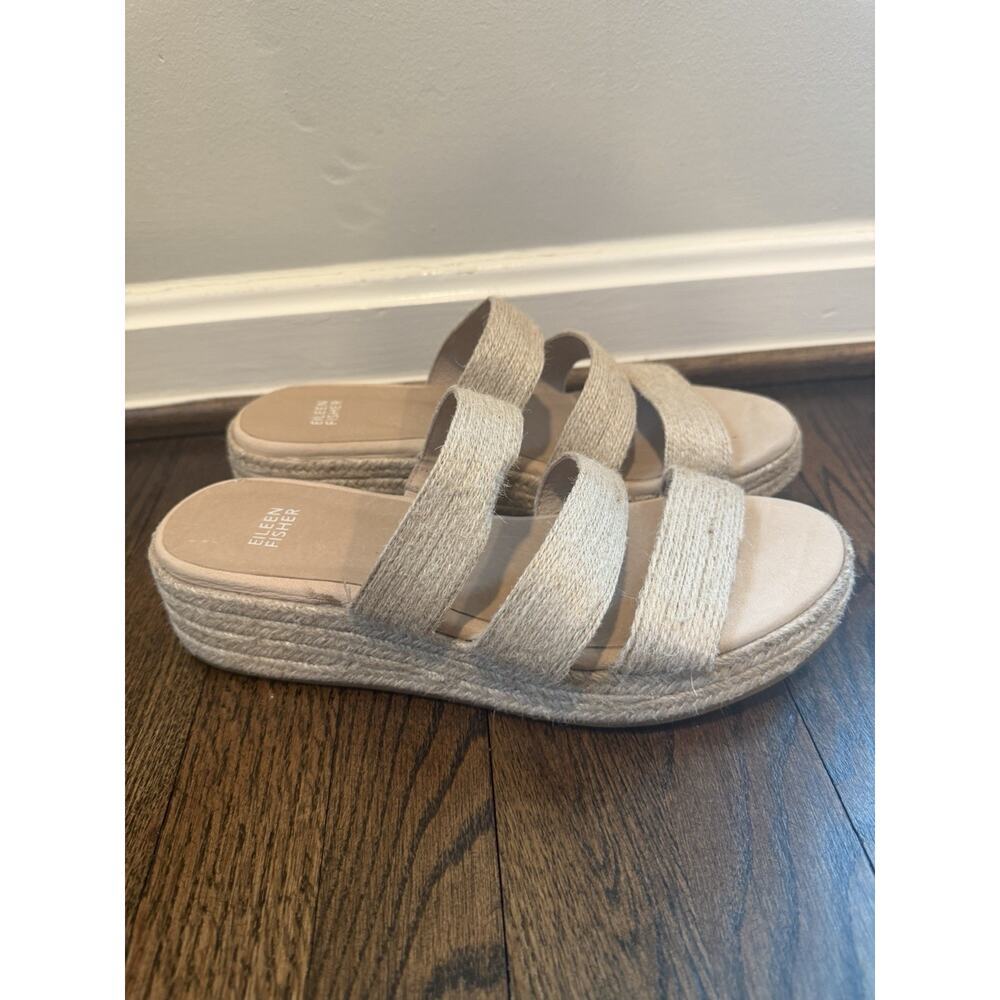 Eileen Fisher Mayla Jute Espadrille Sandal Women's Sz 10 NEW $185 - Picture 2 of 11